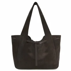 LES VISIONNAIRES Shopper|Schultertaschen<Garbriella Shopper Tasche Leder 40 cm dark brown