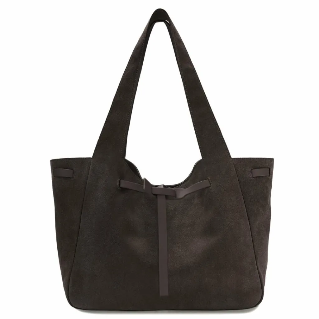 LES VISIONNAIRES Shopper|Schultertaschen<Garbriella Shopper Tasche Leder 40 cm dark brown