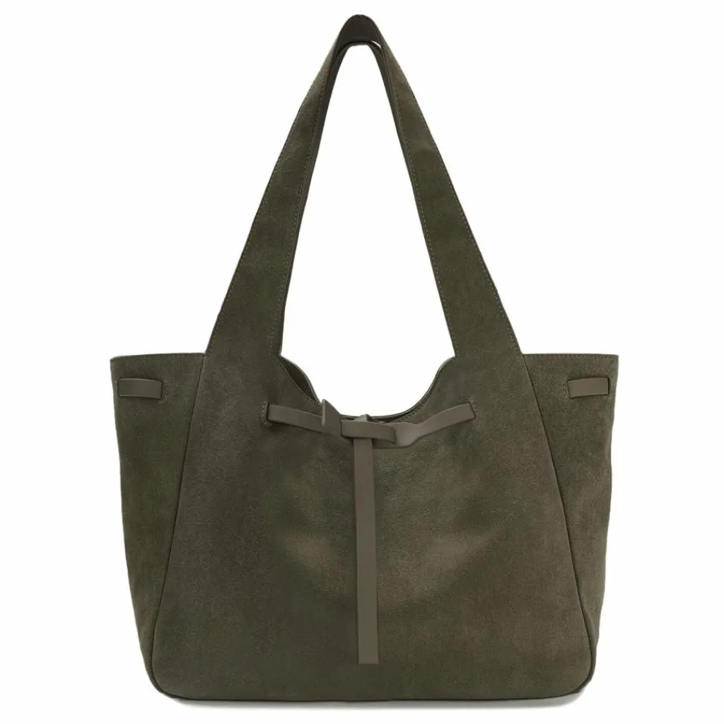LES VISIONNAIRES Shopper|Schultertaschen<Garbriella Shopper Tasche Leder 40 cm moss green