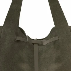 LES VISIONNAIRES Shopper|Schultertaschen<Garbriella Shopper Tasche Leder 40 cm moss green