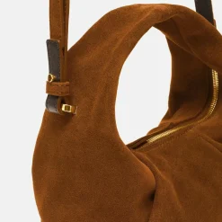 LES VISIONNAIRES Greta Mini Essential Handtasche Leder 23 cm cognac