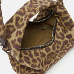 LES VISIONNAIRES Henkeltaschen<Greta Mini Essential Handtasche Leder 23 cm leo print