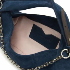 Outlet LES VISIONNAIRES Sadie Cozy Chain Handtasche Leder 37 cm midnight