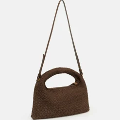 LES VISIONNAIRES Henkeltaschen<Sadie Weave Handtasche Leder 37 cm dark brown