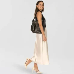 Discount Liebeskind Amy Schultertasche Leder 33 cm roasted coconut