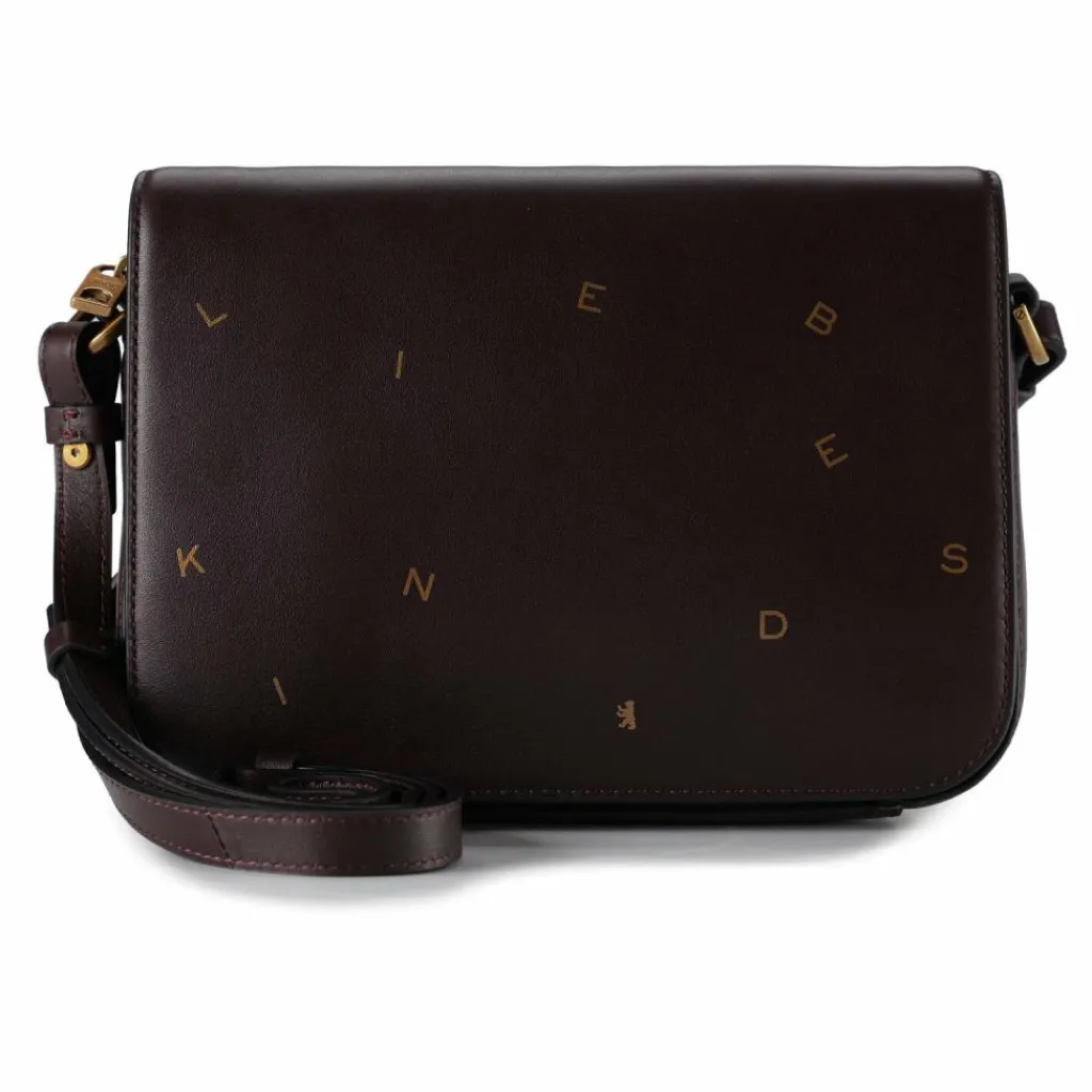 Clearance Liebeskind Dancing Letters Umhängetasche S Leder 23 cm burgundy