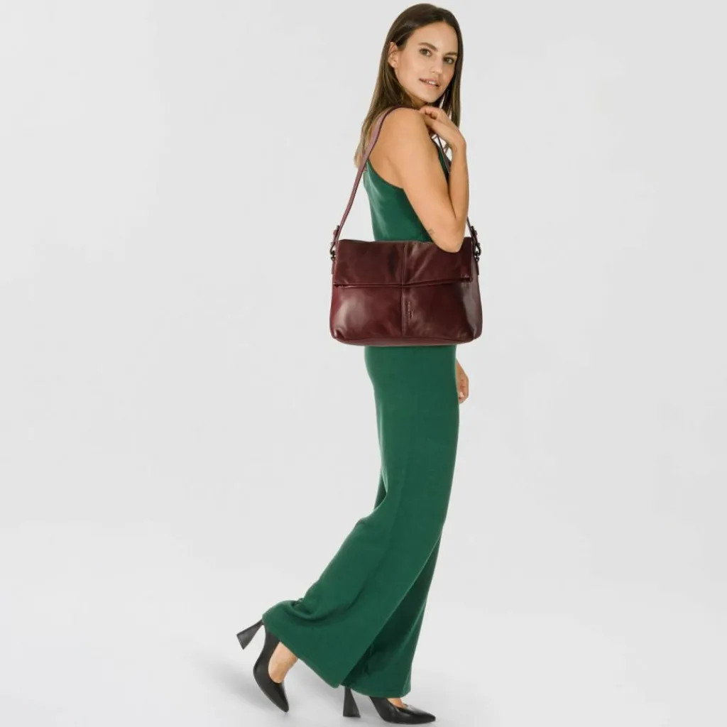 Clearance Liebeskind Fiona Schultertasche Leder 29 cm pomegranate