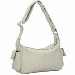 New Liebeskind Lila Schultertasche Leder 33 cm milk