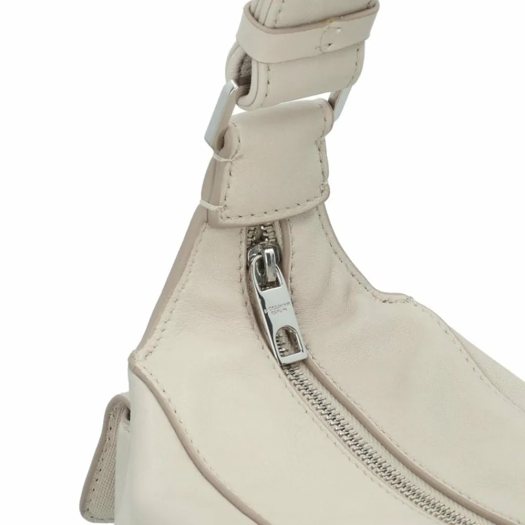 New Liebeskind Lila Schultertasche Leder 33 cm milk