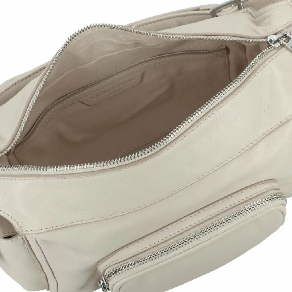 New Liebeskind Lila Schultertasche Leder 33 cm milk