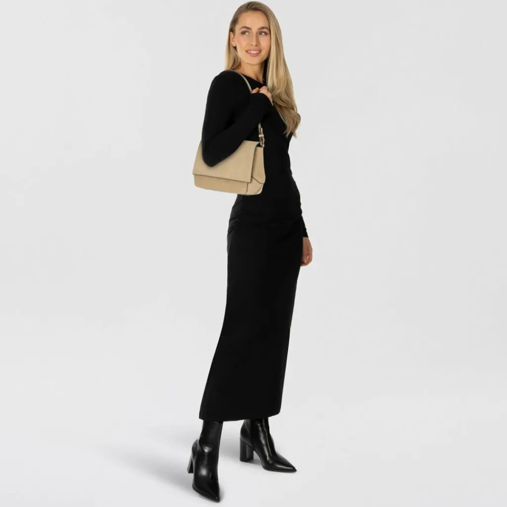 Clearance Liebeskind Lily Schultertasche M Leder 23 cm beige