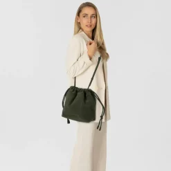 Clearance Liebeskind Lya Umhängetasche Leder 25 cm forest