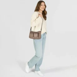 Liebeskind Schultertaschen<Maia Schultertasche S Leder 25 cm neutral gray