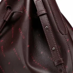 Liebeskind Beuteltaschen|Umhängetaschen<Monogram Beuteltasche Leder 40 cm burgundy