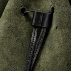 Online Liebeskind Monogram Beuteltasche Leder 35 cm forest