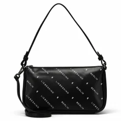 Liebeskind Schultertaschen<Monogram Schultertasche Leder 23.5 cm black