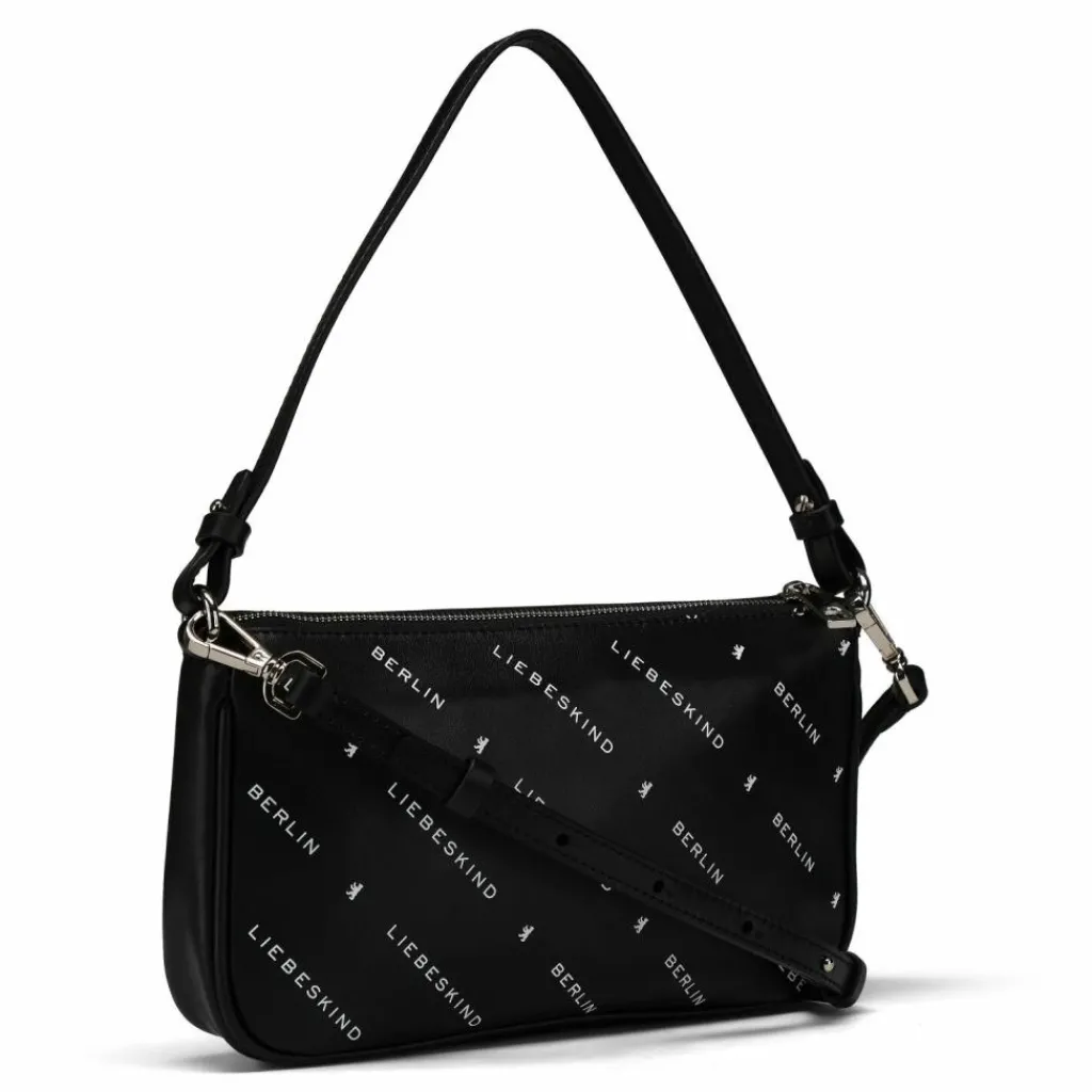 Liebeskind Schultertaschen<Monogram Schultertasche Leder 23.5 cm black