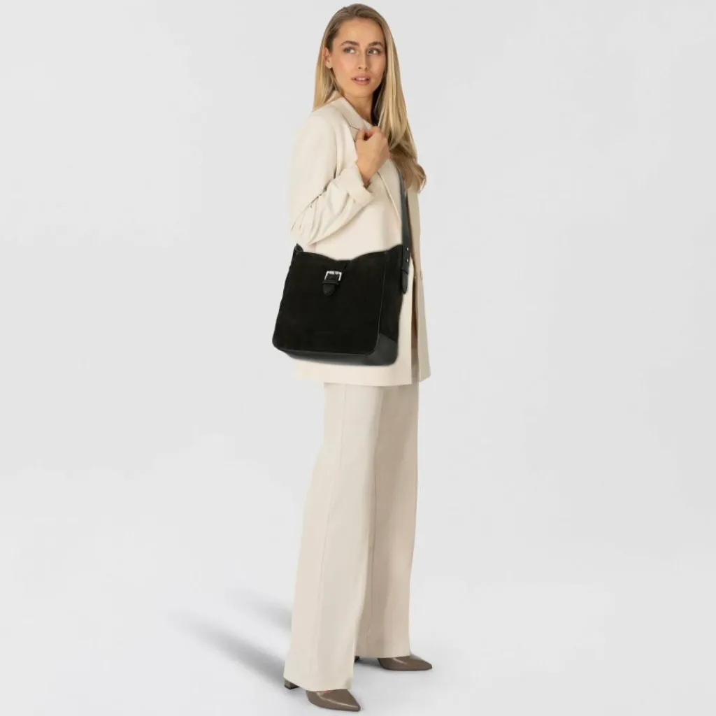 Liebeskind Schultertaschen|Henkeltaschen<Ren Schultertasche Leder 30 cm black