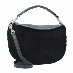 Discount Liebeskind Shearling Handtasche Leder 28 cm black