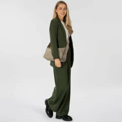 Clearance Liebeskind Sky II Schultertasche Leder 30 cm neutral grey