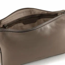 Clearance Liebeskind Sky II Schultertasche Leder 30 cm neutral grey