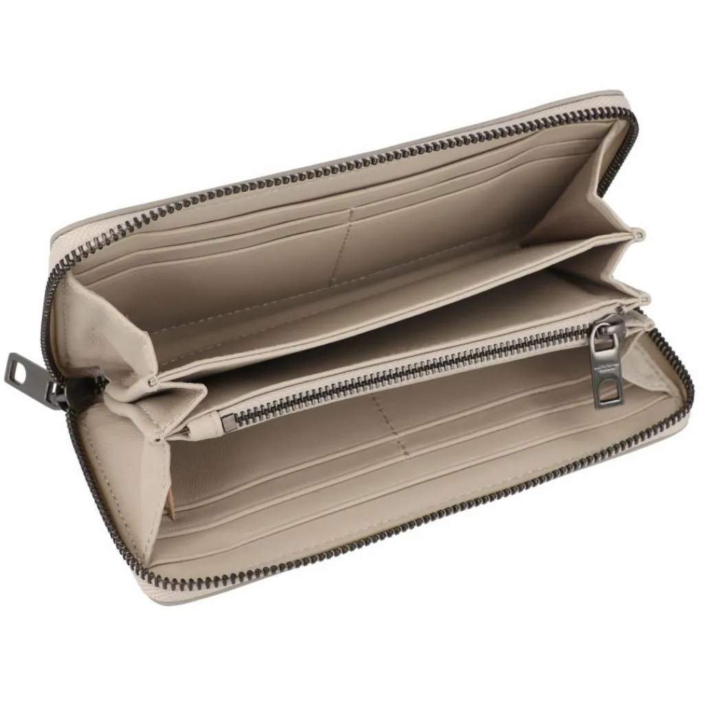 Liebeskind Damengeldbörsen Querformat<SLG Geldbörse RFID Schutz Leder 19 cm milk