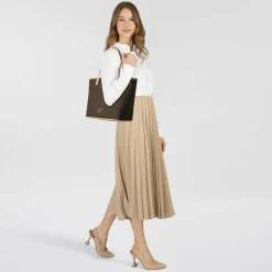 Liu Jo Shopper|Schultertaschen<Evrim Shopper Tasche M 32 cm t.moro