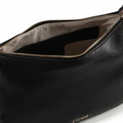 Outlet Liu Jo Kaliska Schultertasche M 32 cm mit Dehnfalte nero