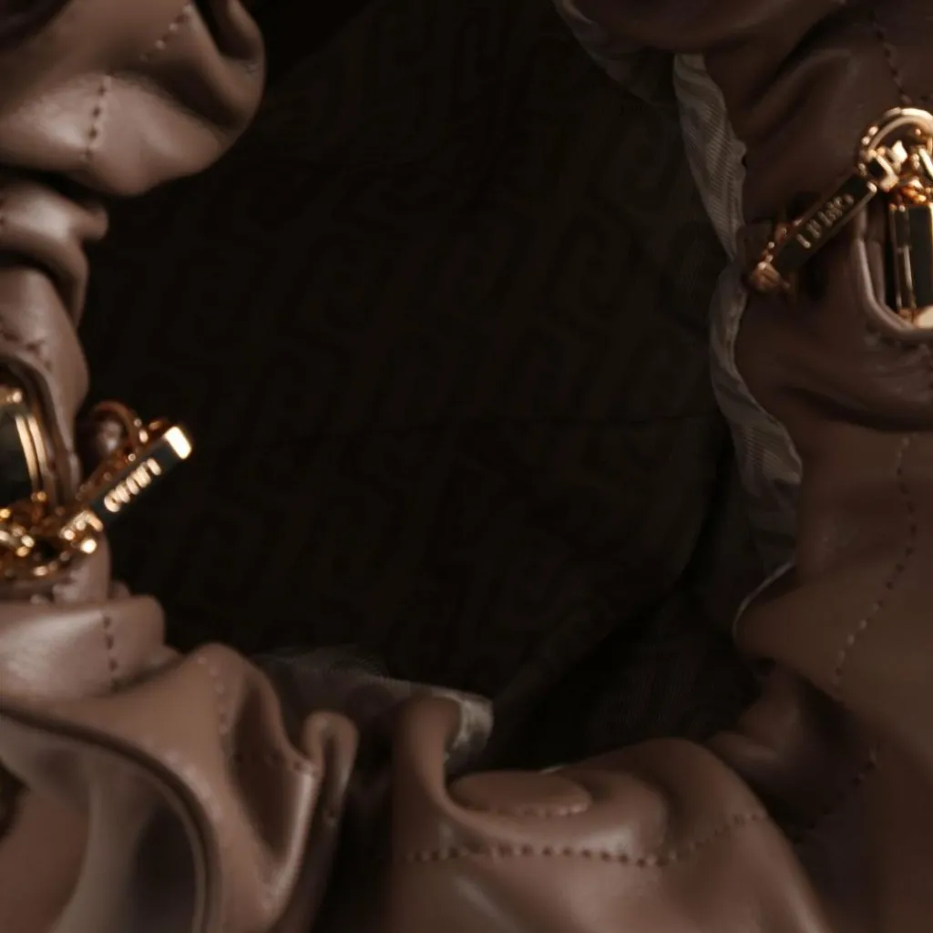 Discount Liu Jo Riccy Schultertasche S 24 cm mocha