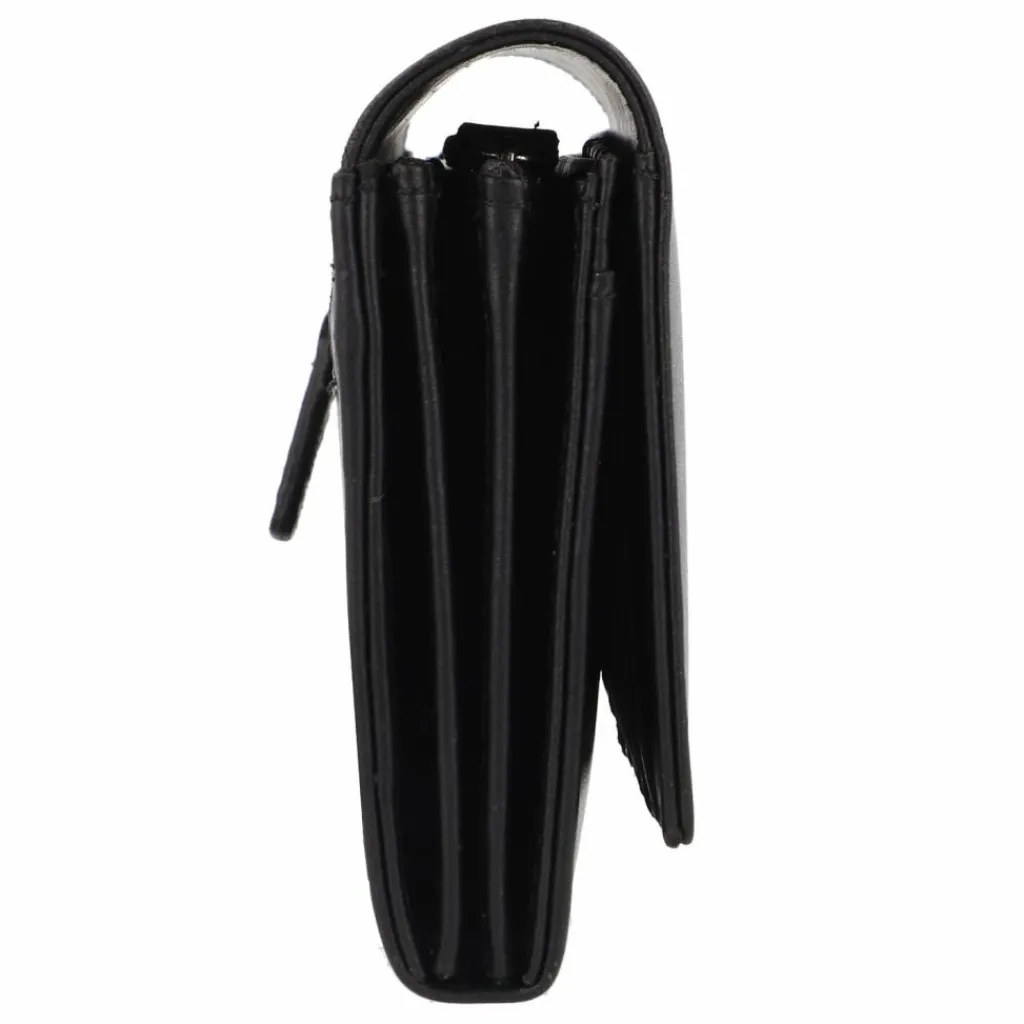 Lloyd Damengeldbörsen Querformat<Geldbörse RFID Schutz Leder 16.5 cm schwarz