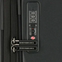 Clearance Mandarina Duck Eco Coated 4 Rollen Trolley L 78 cm mit Dehnfalte black