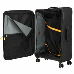 Clearance Mandarina Duck Eco Coated 4 Rollen Trolley L 78 cm mit Dehnfalte black
