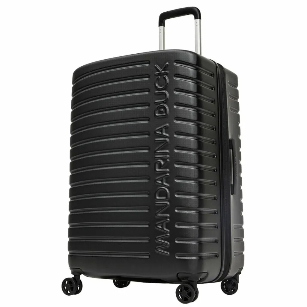 Mandarina Duck 4-Rollen Koffer|Hartgepäck<Flyduck 4 Rollen Trolley 69 cm mit Dehnfalte black