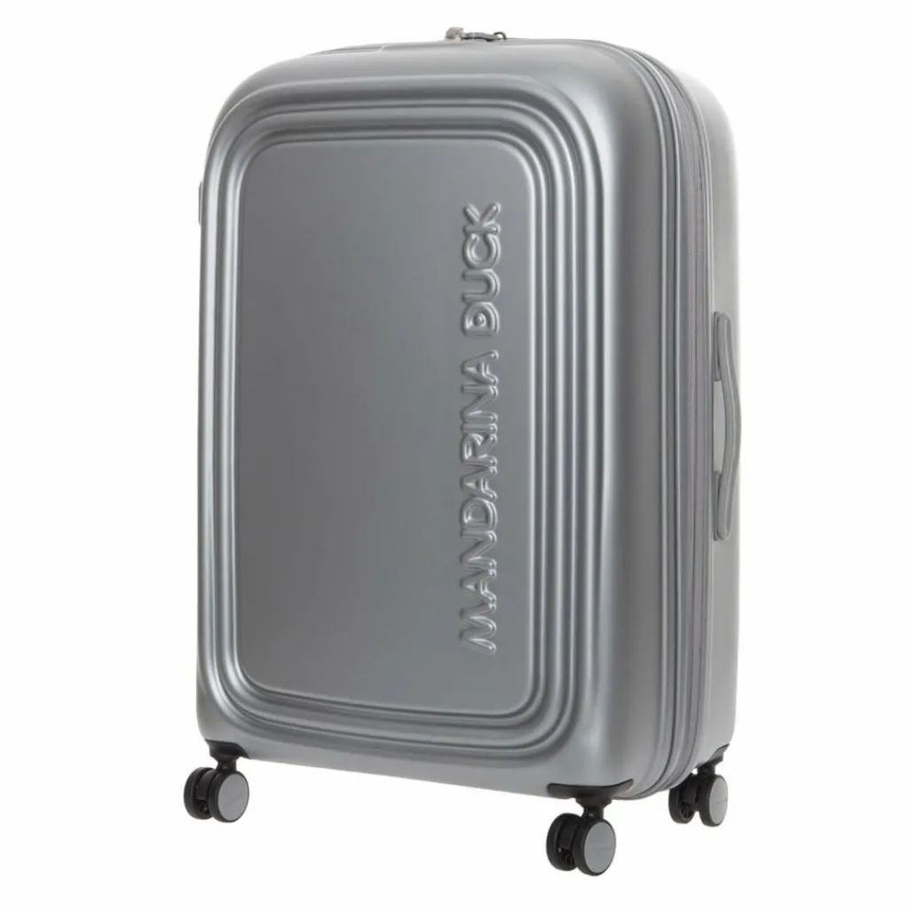 Mandarina Duck 4-Rollen Koffer|Hartgepäck<Logoduck + 4 Rollen Trolley L 75 cm silver