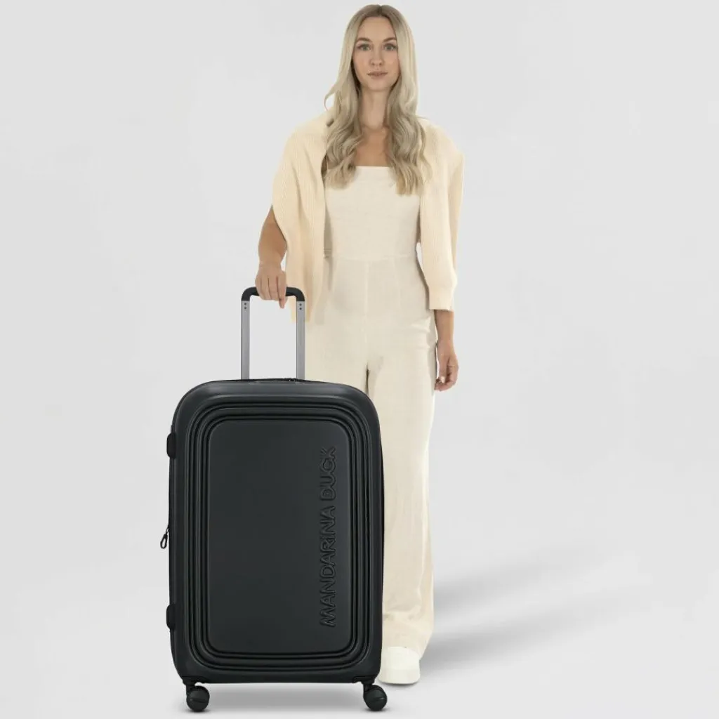 Mandarina Duck Hartgepäck|4-Rollen Koffer<Logoduck + 4 Rollen Trolley L 75 cm black