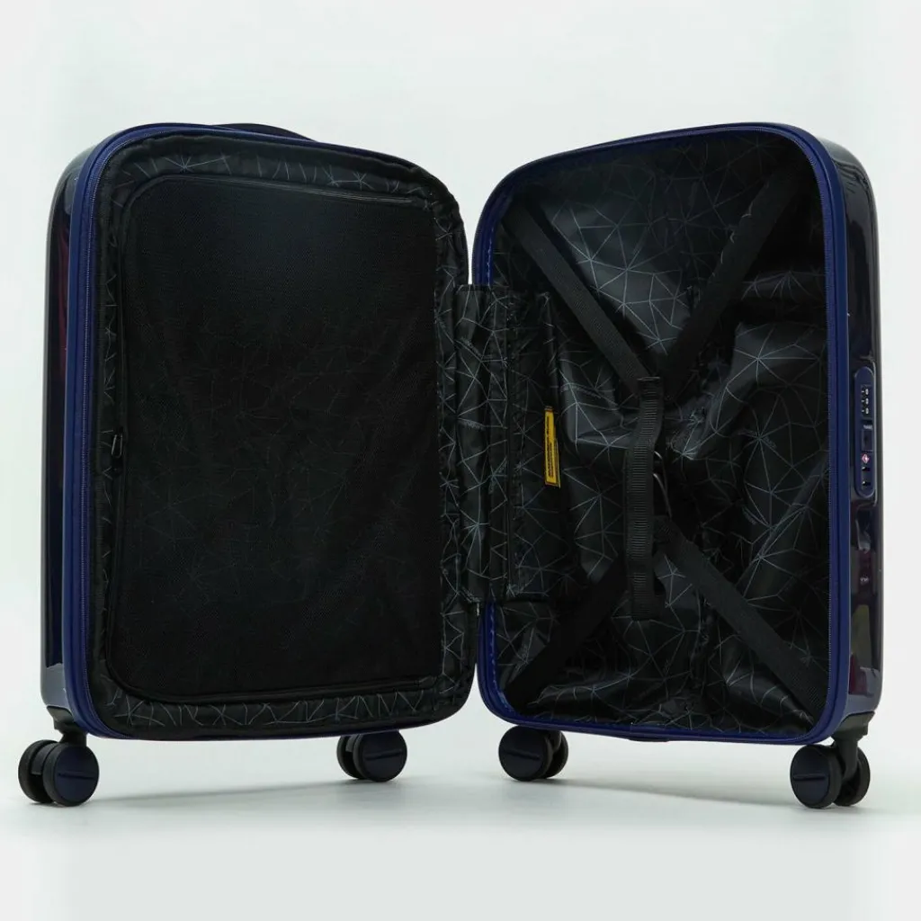 Best Mandarina Duck Logoduck + Metal 4 Rollen Trolley L 75 cm mit Dehnfalte blue indigo