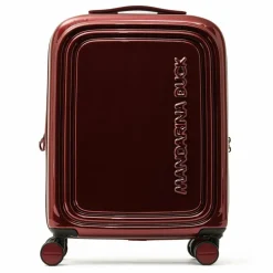 Mandarina Duck Hartgepäck|4-Rollen Koffer<Logoduck + Metal 4 Rollen Trolley S 55 cm mit Dehnfalte red metal