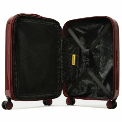 Mandarina Duck Hartgepäck|4-Rollen Koffer<Logoduck + Metal 4 Rollen Trolley S 55 cm mit Dehnfalte red metal