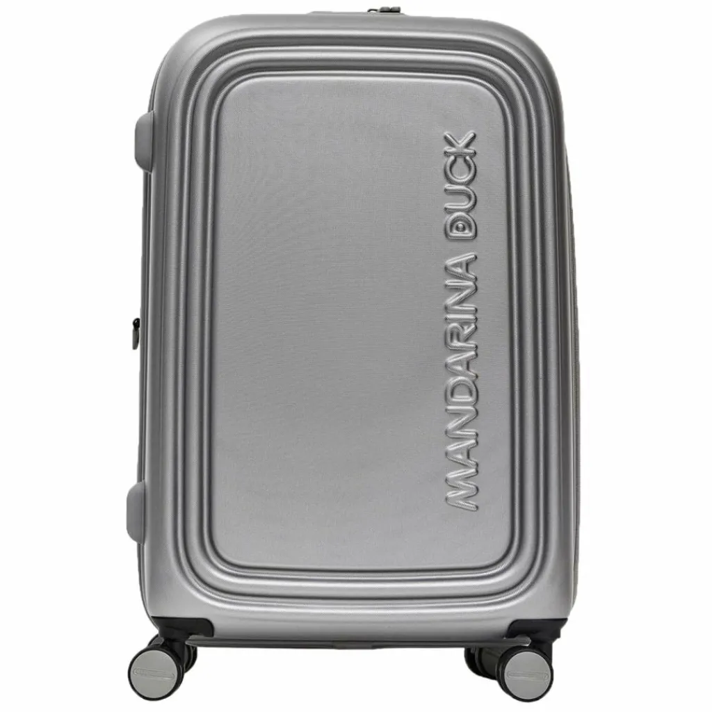 Mandarina Duck 4-Rollen Koffer|Hartgepäck<Logoduck 4-Rollen Trolley 69 cm silver