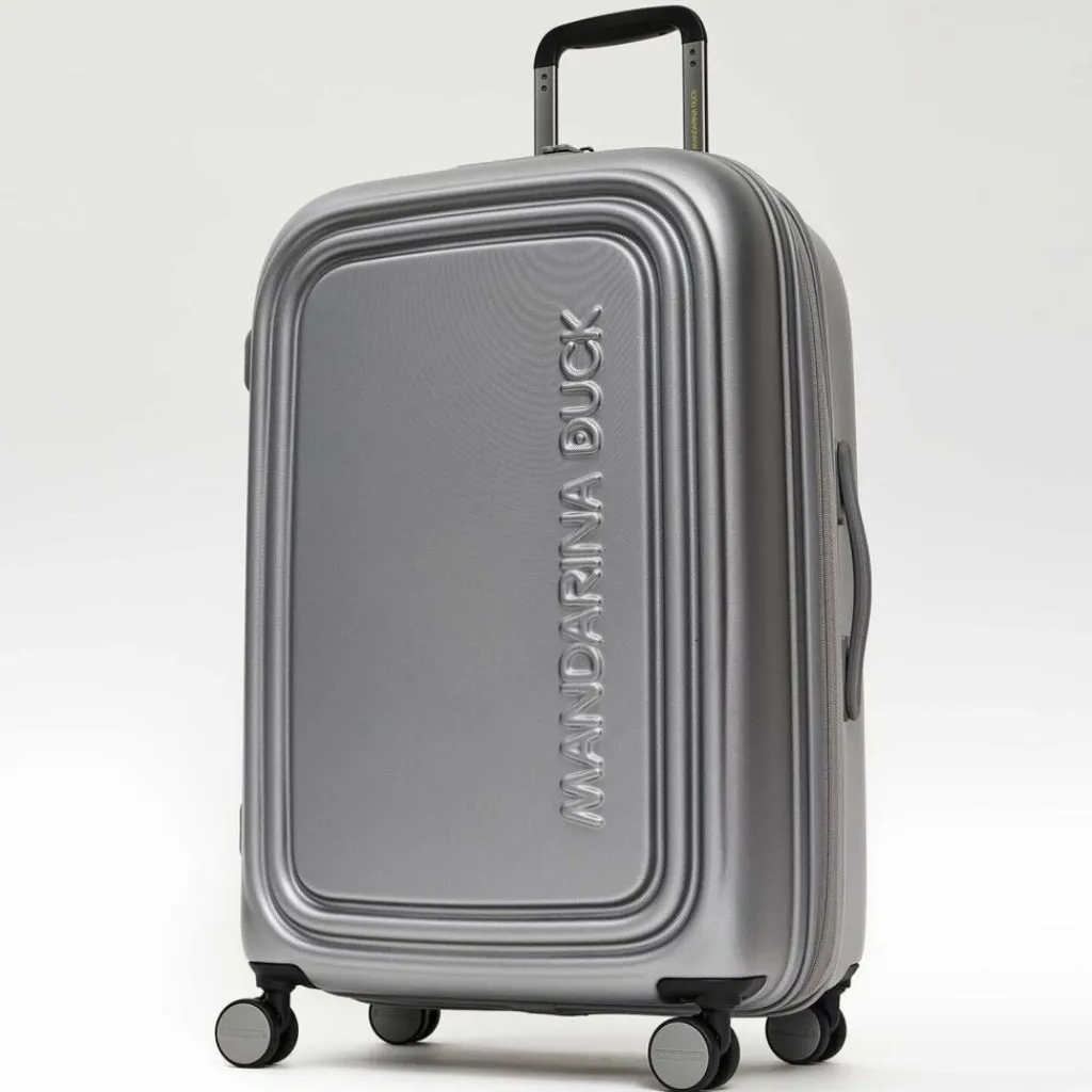 Mandarina Duck 4-Rollen Koffer|Hartgepäck<Logoduck 4-Rollen Trolley 69 cm silver