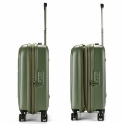 Outlet Mandarina Duck Logoduck 4-Rollen Kabinentrolley 55 cm pine green