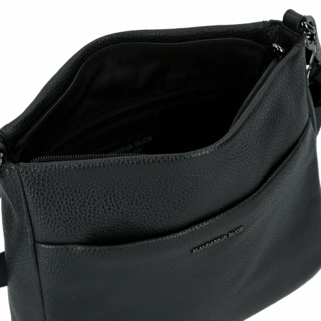 Hot Mandarina Duck Mellow Umhängetasche Leder 27 cm nero