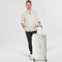 Mandarina Duck Hartgepäck|4-Rollen Koffer<Sky Duck 4 Rollen Trolley 73 cm mit Dehnfalte blanc