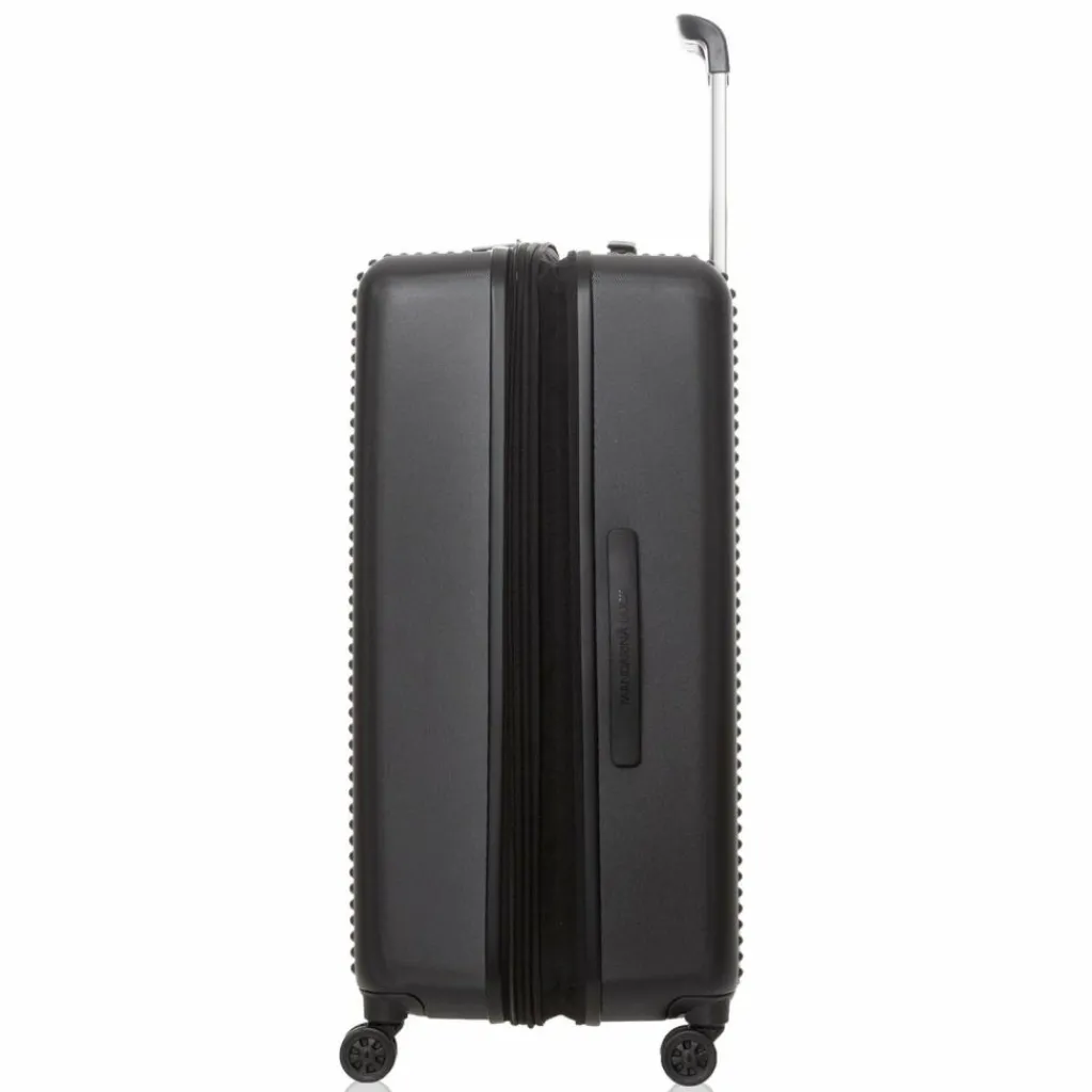 Mandarina Duck Hartgepäck|4-Rollen Koffer<Tank Case 4 Rollen Trolley L 75 cm mit Dehnfalte black