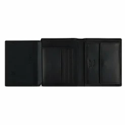 Clearance mano Don Andrea Geldbörse RFID Schutz Leder 10 cm schwarz