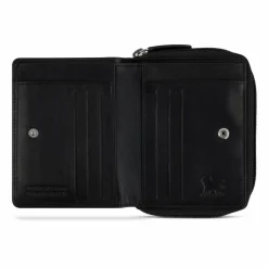 Online mano Don Andrea Geldbörse RFID Schutz Leder 12 cm schwarz