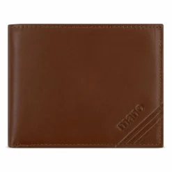 mano Herrengeldbörsen Querformat<Don Antonio Geldbörse RFID Schutz Leder 12 cm cognac