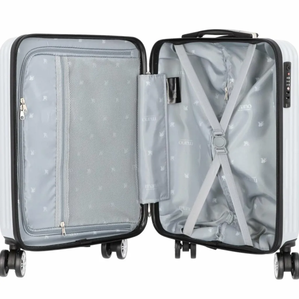 Outlet mano Don Carlo 4-Rollen Kabinentrolley 55 cm silber