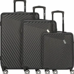 Best mano Don Carlo 4-Rollen Kofferset 3tlg. schwarz