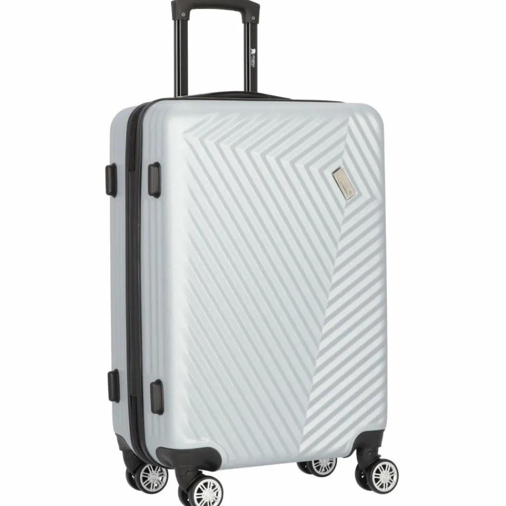 Hot mano Don Carlo 4-Rollen Trolley 67 cm silber